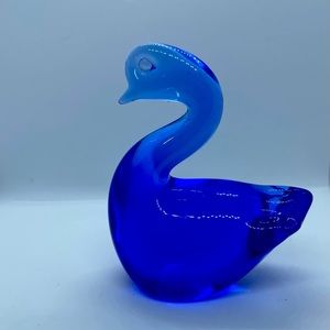 Swam Art Glass Blue